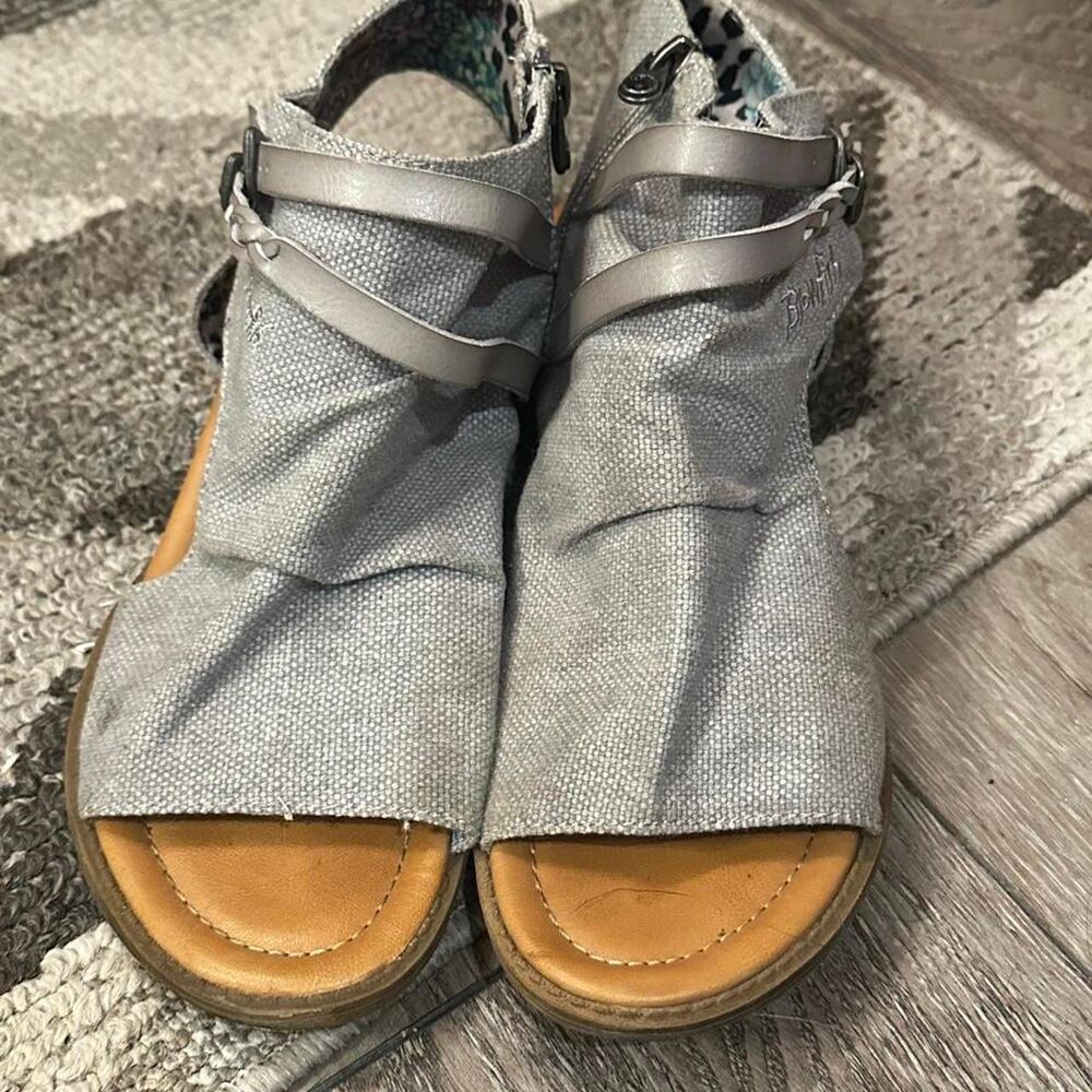 Blowfish-malibu Women's Grey and Silver Sandals